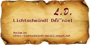 Lichtscheindl Dániel névjegykártya